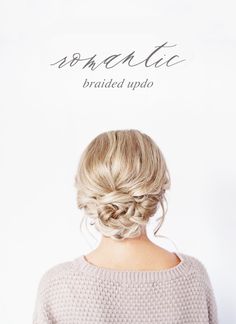 wedding braided updo Wedding Braided Updo, Romantic Braided Updo, Diy Bridesmaid Hair, Short Hairdo, Bridesmaid Hair Braid, Bridesmaid Hair Side, Ring Dance, Special Event Hair, Event Hair