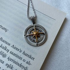 🧭🧭 Discover the allure of our Handmade Compass Necklace, featuring a captivating North Star Coordinate Pendant. Crafted with utmost precision and passion, this necklace is made from premium 925 Sterling Silver, ensuring its enduring beauty and durability. Exquisitely designed for adventurers and wanderers, this waterproof necklace is the perfect companion for your summer travels. It serves as a symbolic reminder of your exploratory spirit, guiding you on your journey to new horizons. The intri Waterproof Necklace, Compass Pendant, Compass Necklace, Personalized Pendant, Travel Jewelry, North Star, Minimalist Necklace, Summer Travel, Gift For Men