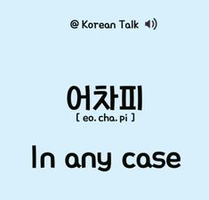 the korean text in any case is written on a blue background with black and white lettering