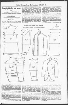 an old fashion sewing pattern for a jacket