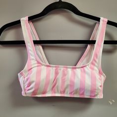 Baithing Suits, High Leg Swimsuit, Stoney Clover Lane, Stoney Clover, Bralette Top, School Clothes, Cute Bathing Suits, Summer Inspo, Pink And White Stripes