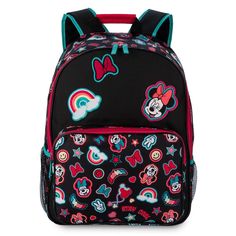 Adorable Minnie Mouse Backpack. Great For Back To School Or A Disney Park Day! Black Minnie Mouse Bag For Back To School, Casual Black Backpack For Disney Trips, Black Minnie Mouse Standard Backpack, Black Minnie Mouse Backpack For Back To School, Back To School Minnie Mouse Black Backpack, Black Mickey Mouse Backpack, Minnie Mouse Standard Backpack For School, Minnie Mouse Backpack For Travel And Back To School, Minnie Mouse Standard School Backpack