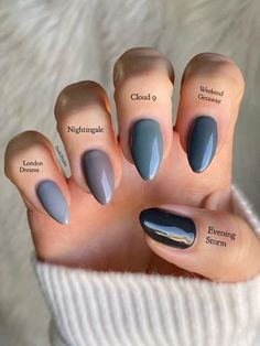 Gel Polish Designs, Grey Nails, April Nails, Nail Polish Colors Fall, Nail Stamper, Pretty Gel Nails, Healthy Nails, Makeup Designs