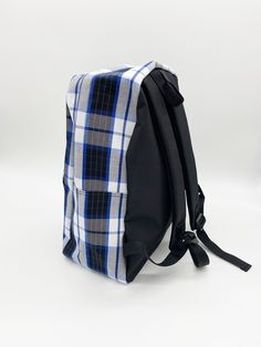 "Our School Uniform Plaid Backpack matches with your daughter or son's school uniform. It's perfect for their casual daypack for daily use at school, field trip, sport events. ✥ Zippered top and outside zipped front pocket. ✥ Perfect for the easy carrying. The top grab handle offers quick grab-and-go mobility ✥ Comfortable ergonomic padded adjustable straps keep the pressure off. ✥ Padded back panel ensure cushioning comfort. ✥ High Quality Soft Material(100% polyester). Machine wash cold delica Casual Navy Backpack For Daily Use, Casual Navy School Backpack, Blue Backpack With Anti-theft Pocket For Daily Use, Casual Navy Standard Backpack, Casual Navy Rectangular Backpack, Navy Casual Rectangular Backpack, Navy Rectangular Casual Backpack, Gray School Bag With Anti-theft Pocket, Navy Rectangular School Bag