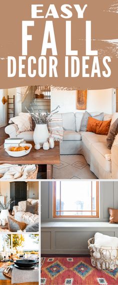 easy fall decor ideas for the living room