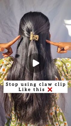 Easy Hairstyles By Yourself, Easy Hairstyles For Dresses, How To Make Easy Hairstyles, Eamcet Tips, How To Put Clips In Hair, Hairstyle With Small Claw Clip, How To Use Clips In Hair, Hairstyles Using Clips, Easy & Quick Hairstyle Tutorials