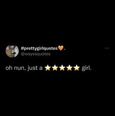 the five star review for pretty girlqutes is shown in this screenshote