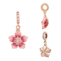 PRICES MAY VARY. Exquisite Floral Design: Our GOUWO Flowers Charms for Bracelets and Necklaces feature a beautiful and detailed floral design, adding a touch of elegance and femininity to any jewelry piece. The intricate craftsmanship of these charms showcases the delicate petals and graceful curves, making them a perfect accessory for women who appreciate timeless beauty. Versatile Compatibility: Our Charms can pass through most U.S. and European bracelets bangles also necklace，such as Pandora Pink Flower Pendant Jewelry With Charms, Pink Dangling Charms For Mother's Day, Mother's Day Heart Beads Dangle Jewelry, Pink Sterling Silver Dangle Charms, Mother's Day Dangle Charms For Jewelry Making, Elegant Pink Charms For Mother's Day, Pink Sterling Silver Jewelry With Removable Charms, Pink Dangle Jewelry With Removable Charms, Animal Love