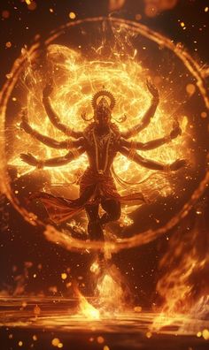 an image of a person surrounded by fire