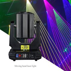 the moving head laser light is on display