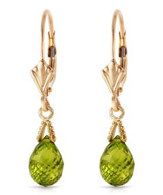 4.53 ctw Natural Lime Peridot 14k Gold Teardrop Dangle Earrings View 1 Peridot Color, Teardrop Dangle Earrings, Leverback Earrings, August Birth Stone, Fine Earrings, Gemstone Jewelry, Solid Gold, Dangle Earrings, Fine Jewelry