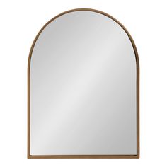 an arched mirror on a white background