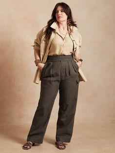 When faced with the decision of the ultimate travel pant, we made it easy with a refined take on utility style.  Sumptuously soft yet rugged, this cargo pant is crafted using a cotton blend fabric for style that feels as good as it looks on the long Khaki Parachute Pants With Multiple Pockets For Work, Khaki Workwear Pants With Flap Pockets, Khaki Pants With Flap Pockets For Workwear, Workwear Straight Parachute Pants With Flap Pockets, Wide-leg Cargo Pants For Work With Welt Pockets, Workwear Parachute Pants With Flap Pockets, Wide-leg Linen Cargo Pants, Wide-leg Linen Cargo Pants For Work, Khaki Linen Cargo Pants With Pockets