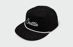 This Seattle Script 5 Panel Hat features quality cotton corduroy and rope detailing. The hip vintage flatbill design keeps the sun out of eyes, and the adjustable snapback closure ensures a personalized, comfortable fit. This hat is perfect for any fan of the Emerald City. 100% Cotton Corduroy Cap Matching Corduroy UnderVisor Vintage Lightly Structured Fit Snapback Closure Medium Crown One Size Fits Most Adults (6 7/8 to 7 3/4) Made in the USACut and Sewn in Kansas City, MO Vintage Adjustable Dad Hat For Everyday, Adjustable Corduroy Trucker Hat With Flat Brim, Vintage 5-panel Snapback Hat For Everyday, Vintage Adjustable Snapback Hat With Curved Brim, Retro Adjustable Cotton Trucker Hat, Casual Corduroy Snapback Baseball Cap, Adjustable Cotton Snapback Trucker Hat, Corduroy Snapback Hat For Streetwear, Everyday Corduroy Snapback Baseball Cap