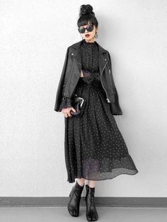 Rok Outfit, Teenage Outfits, Mode Chanel, All Black Outfit, Mode Inspo, 가을 패션