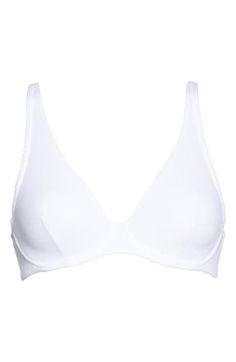 Designed in France, this underwire bra offers divine comfort and a flattering shape with a stretchy rib and supportive underbust band. 56% modal, 20% cotton, 18% polyamide, 6% elastane Hand wash, dry flat Imported Fitted Low-cut Nursing Bra With Padded Cups, Fitted V-neck Nursing Bra With Built-in Bra, Stretch Bra With Removable Pads Made Of Elastane, Summer Full Coverage Stretch Nursing Bra, Summer Nursing Bra With Medium Bust Support And Stretch, Low-cut Nursing Bra With Removable Pads, Fitted Triangle Top Sports Bra With Medium Bust Support, Fitted Triangle Top Sports Bra With Removable Pads, Fitted Underwire Nursing Bra With Medium Support