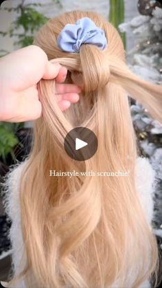 1.2K views · 8K reactions | Scrunchie but make it chic ✨  Follow for more‼️  #ScrunchieStyle #HairHack #EasyHairstyles | Thuy Pham | BLONDING & EXTENSIONS SPECIALIST Scrunchie Styles, Emily B, Hair Clothes, Fancy Outfits, Hair Dos, Hair And Nails, Easy Hairstyles, Scrunchies