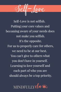 a poem that says self love