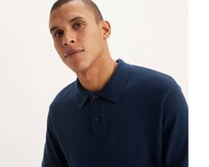 The king of tops just got a soft update. Our Sweater Knit Polo features a classic two-button placket, a polo collar and ribbed edges. A soft sweater polo Cut with a standard fit Features a two-button placket Ribcage Jeans, Knit Polo Shirt, Sweater Polo, Knit Polo, Relaxed Jeans, Chino Jeans, Loose Jeans, Soft Sweater, Short Shirts