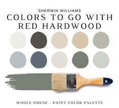 the color scheme for sherylin williams's colors to go with red hardwood