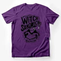 Witch Sandwich Graphic T-Shirt, Vintage Halloween Witch Making Sandwich, Unique Goth Style Tee, Black and White Witch Art Male T-Shirt Custom graphic T-Shirt.Customize your color Scary Clown Costume, Nightmare Before Christmas Shirts, Vintage Halloween Witch, Art Male, Halloween Party Outfits, Art Female, Unique Halloween Costumes, Halloween Graphic Tees, Vintage Witch