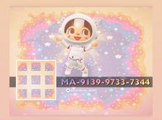 an image of a cartoon character with space suit and stars on it's background