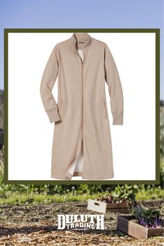 The Women's Souped-Up Zip Sweat Robe is soft and super comfy. Plus, it has two front pockets, a two-way zipper, and cuffs that stay put. Comfy Relaxed Fit Outerwear With Pockets, Comfortable Relaxed Fit Fleece Outerwear, Comfortable Loungewear Outerwear With Ribbed Cuffs, Cotton Outerwear With Pockets For Casual Wear, Comfortable Outerwear With Cozy Fit And Ribbed Cuffs, Relaxed Fit Loungewear Outerwear With Side Pockets, Relaxed Fit Outerwear With Pockets For Loungewear, Comfy Cotton Outerwear With Pockets, Cozy Fit Outerwear With Pockets For Loungewear