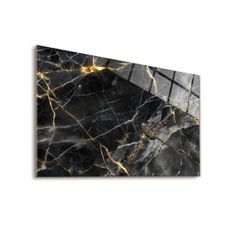 a black and white marble wall with gold lines on the edges, in an abstract manner