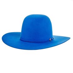 Rodeo King 7X Cobalt Blue 4" Brim Open Crown Leather Sweatband Self Band Click HERE to view our available hat creases RK322 Rodeo King Hats by W. Alboum Hat Co. has been manufactured in the USA since 1921. Rodeo King offers fine quality hats at affordable prices in the latest styles, colors, and shapes. W. Alboum Hat Co. continues to strive to make sure Rodeo King hats are the best value for your money. Rodeo King Hats, King Hat, Felt Cowboy Hat, Felt Cowboy Hats, Quality Hats, Latest Styles, Cobalt Blue, Rodeo, Cobalt