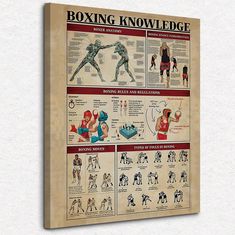 a poster with instructions on how to use boxing