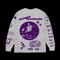 Band Merch Ideas, Diana Taurasi, Graphic Fashion, Merch Design, Aesthetic Grunge Outfit, Long Sleeve Design, Cute Shirt Designs