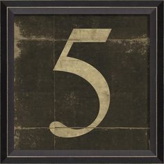 Spicher & Company BC Number 5 white on black - medium 88569 Retro Numbers, Vintage Numbers, Number Art, Black Numbers, Creative Display, Number 5, Nature Wall Art, Letters And Numbers, Black Wood