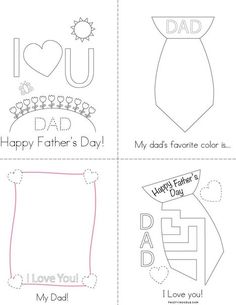 father's day cards with the words i love you dad