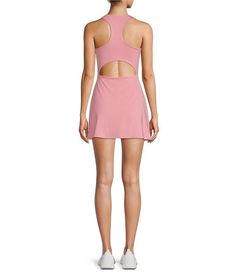 Antonio Melani Active Tennis Courtside Built-In Short Mini Dress | Dillard's Fitted Sleeveless Tennis Dress With Built-in Bra, Sleeveless Stretch Tennis Dress With Built-in Bra, Stretch Racerback Dress With Built-in Bra, Workout Dresses With Built-in Bra And Racerback, Sporty Sleeveless Dress With Built-in Bra, Pink Sleeveless Elastane Activewear, Pink Sleeveless Elastane Mini Dress, Sporty Fitted Scoop Neck Dress, Sports Dresses With Built-in Bra