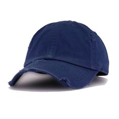 Few colors are as ubiquitous as Navy is without being Black/White/Grey. If you like minimalistic style, but are tired of wearing monochrome colors, Navy is a great choice. Dark, clean, and always fashionable. Made from durable cotton with pinpoint distressing to give it a vintage flair, which we highly recommend in the dad hat style. We’ve searched high and low for the best premium basics in the country and this is it. High in quality at the right price. This dad hat sacrifices nothing. A favori Navy Fitted Cap, Navy Dad Hat With Curved Bill, Navy Adjustable Visor Fitted Hat, Navy Adjustable Fitted Visor Hat, Adjustable Navy Fitted Hat With Visor, Adjustable Navy Visor Fitted Hat, Navy Casual Fitted Hat With Curved Brim, Navy Casual Visor Hat, Casual Navy Fitted Hat With Curved Brim