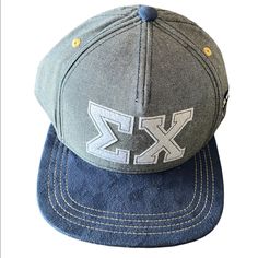 Sigma Chi Snapback Hat Cotton Mesh Solid Flat Baseball Cap Trucker Navy Flat Brim Baseball Cap, One Size, Casual Navy Adjustable Snapback Hat, Navy Spring Cap, Navy Adjustable Baseball Cap For Spring, Blue Cotton Flat Brim Baseball Cap, Navy Casual Flat Brim Baseball Cap, Casual Blue Flat Brim Baseball Cap, Blue Adjustable Visor Baseball Cap, Blue Fitted Hat With Flat Brim, One Size