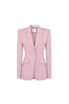 Crafted from luxurious crepe fabric, this blazer exudes sophistication with its structured fit and flattering V-neckline. Perfect for any occasion, this blazer will elevate any outfit to new levels of refinement and style. *Product color is varied due to studio lighting. Blazer Pink, Buy Clothes Online, Mean Blvd, Crepe Blazer, Pink Blazer, Studio Lighting, Crepe Fabric, Online Fashion Stores, Designer Collection