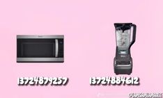 a blender, microwave and toaster on a pink background with the words dishwasher