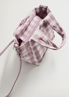 Fancy Bags, Pretty Bags, Mini Tote Bag, Gingham Print, Cute Bags, Grab Bags, Sewing Bag