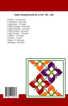 Windswept Floral Quilt Patterns, Colchas Quilting, Flower Quilt Patterns, Drunkards Path, History Of Quilting, Quilt Modernen, Bed Quilt, Flower Quilt, Pdf Quilt Pattern