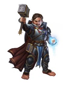 Gnome Paladin, Halfling Paladin, Halfling Character Art Male, Halfling Cleric, Dnd Gnome Art, Npc Art, Dnd Halfling, Dnd Cleric, Epic Characters