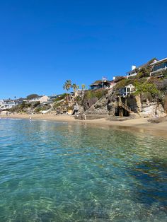 the water is crystal clear and blue