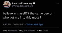 the tweet is being posted by amanda roseberg, who has been on twitter