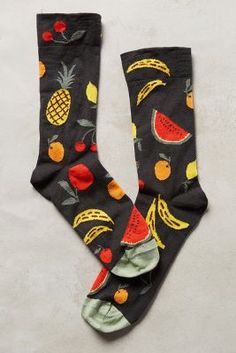 Fruit Salad Crew Socks Fruit Socks, Silly Socks, Sock Game