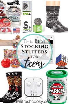 the best stocking stuff for teens to buy in stores, including socks and other items