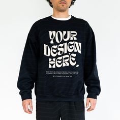 Streetwear Branding Crew Neck Sweatshirt, Streetwear Crew Neck Sweatshirt With Branding, Black Graphic Print Sweatshirt For Sports Events, Branded Crew Neck Sweatshirt For Streetwear, Black Crew Neck Sweater With Branding, Relaxed Fit College Sweatshirt, Branded Crew Neck Sweatshirt For Sports Events, Streetwear Crew Sweater With Branding, Crew Neck Sweater For Streetwear With Branding