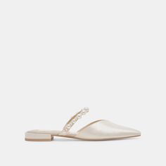 KANIKA FLATS PEARL VANILLA PEARLS Pearl Flats, Flat Booties, Wedding Shoes Flats, Trending Sandals, Bridal Shoes Flats, Tying The Knot, Leather Socks, Studded Sandals, Wedding Heels