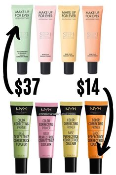 Color Correcting Guide, Best Drugstore Primer, Drugstore Primer, Color Correction Makeup, Color Correcting Primer, Color Correcting Concealer, Correcting Concealer, Concealer For Dark Circles