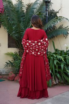 Georgette Suits, Partywear Dresses, Long Kurti, Long Kurti Designs, Kurti Designs, Anarkali, Women's Clothing, Ships, India