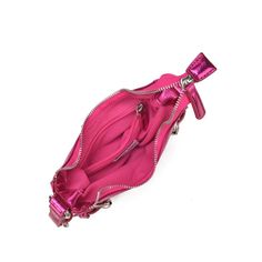 The Palma cool is a small bag in a powerfull pink color. It has silver buckles on the front. The bag has a long adjustable strap, easy to wear cross body or on the shoulder. The bag can be closed with a zipper and has an extra zipper pocket inside.Quality: 8,0% Wood / 30% Polyurethane / 4,0% Other / 18% Recycled Pre-consumer Polyurethane / 40% Recycled Post-cosnsumer PolyesterDimensions: H: 8 cm W: 21 cm D: 4 cm Pink Rectangular Shoulder Bag With Silver-tone Hardware, Trendy Pink Shoulder Bag With Silver-tone Hardware, Pink Satchel Shoulder Bag With Silver-tone Hardware, Trendy Pink Bag With Silver-tone Hardware, Pink Crossbody Shoulder Bag With Adjustable Strap, Pink Shoulder Bag With Zipper Closure, Trendy Crossbody Shoulder Bag With Metal Zipper, Pink Crossbody Bag With Silver-tone Hardware, Pink Crossbody Shoulder Bag With Silver-tone Hardware